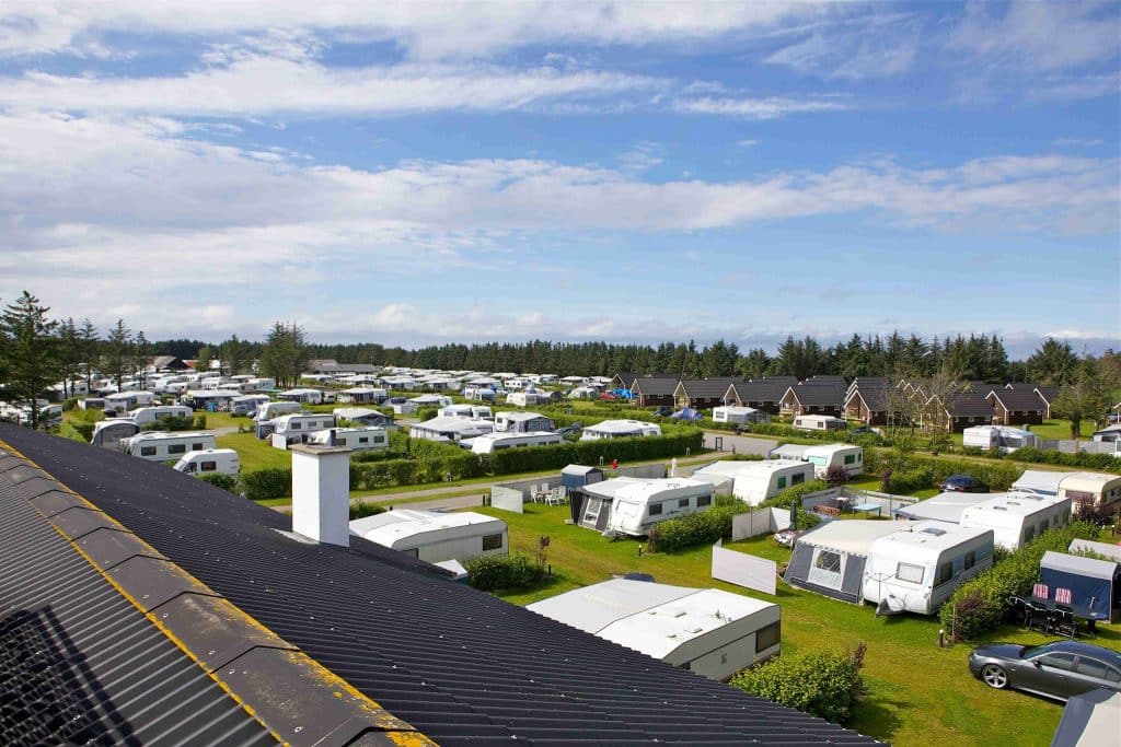 Campingvogne på Løkken Klit Camping