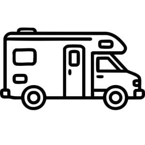 Ikon viser en autocamper